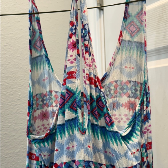 Colorful Patterned Mini Dress - Picture 3 of 3